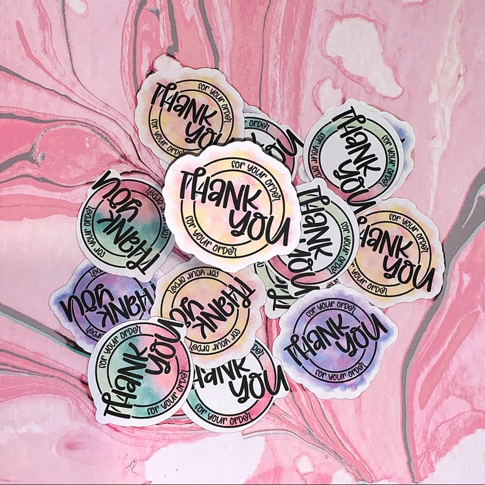 100 “Thank You For Your Order” Card Stock Inserts